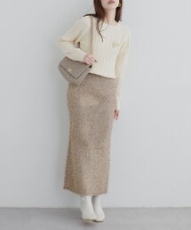 natural couture | キラキララメフェザースカート(スカート)
