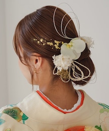 Kastane | 【CHACO×Kastane】フラワー髪飾り ホワイトゴールドSET(その他ヘアアクセサリー)