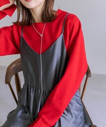 mystic | サテンティアードキャミワンピース(ワンピース/ドレス)