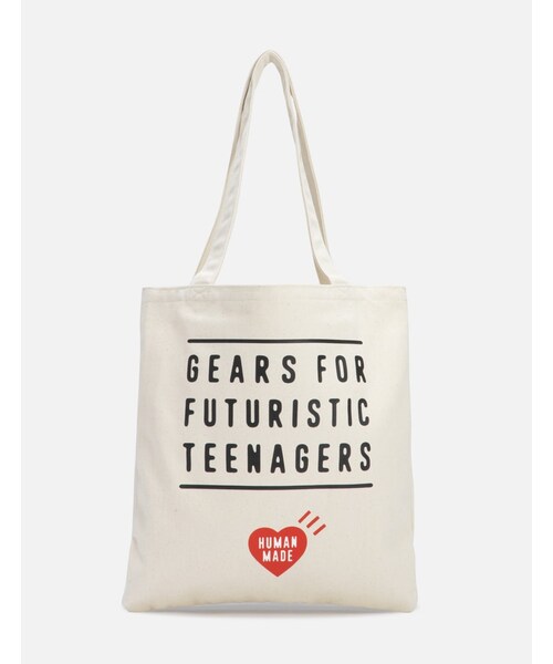 HUMAN MADE BOOK TOTE トートバッグ WHITE HUMAN MADE（ヒューマンメード）の「Human Made Book Tote Bag
