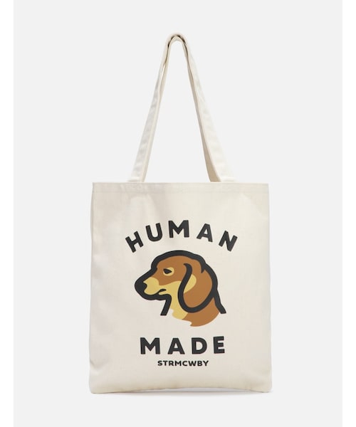 ヒューマンメイド HUMAN MADE BOOK TOTE BEAR Human Made Men's' Book Bear Tote Bag in White | LN-CC®