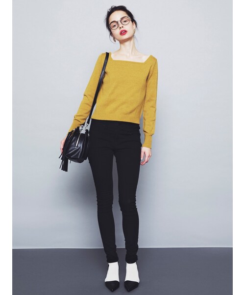 EMODA（エモダ）の「ストレートカットSHOES（シューズ・レディース・ホワイト/ブラック/キャメル・S/M/L）」の15枚目の写真