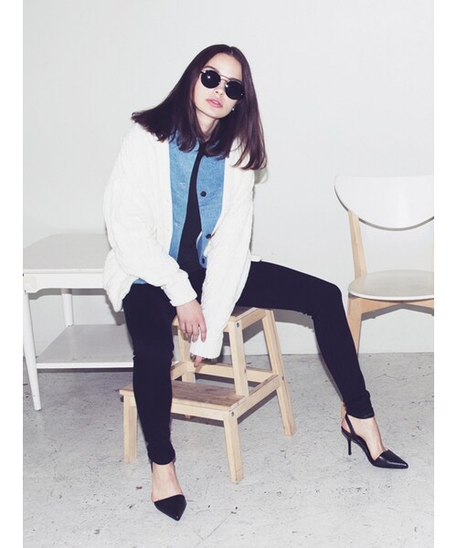 EMODA（エモダ）の「ストレートカットSHOES（シューズ・レディース・ホワイト/ブラック/キャメル・S/M/L）」の6枚目の写真