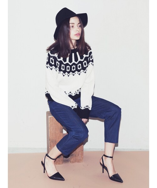 EMODA（エモダ）の「ストレートカットSHOES（シューズ・レディース・ホワイト/ブラック/キャメル・S/M/L）」の9枚目の写真