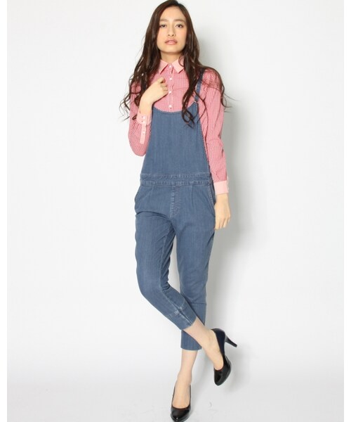 VICKY（ビッキー）の「【先行予約】タックオーバーオール（パンツ・レディース・ホワイト/ネイビー・SS/S/M）」の11枚目の写真