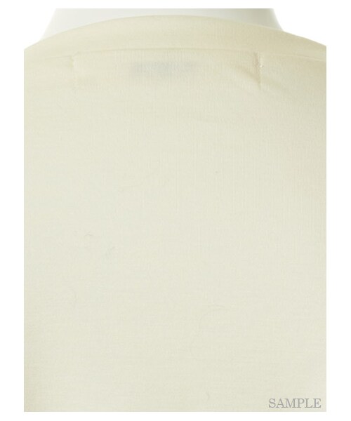 FURFUR(ファーファー)の「サテンはりつけプリントT(Tシャツ・レディース・WHT/NVY・F)」の6枚目の写真