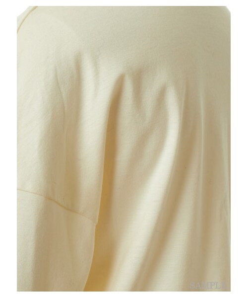 FURFUR(ファーファー)の「サテンはりつけプリントT(Tシャツ・レディース・WHT/NVY・F)」の7枚目の写真