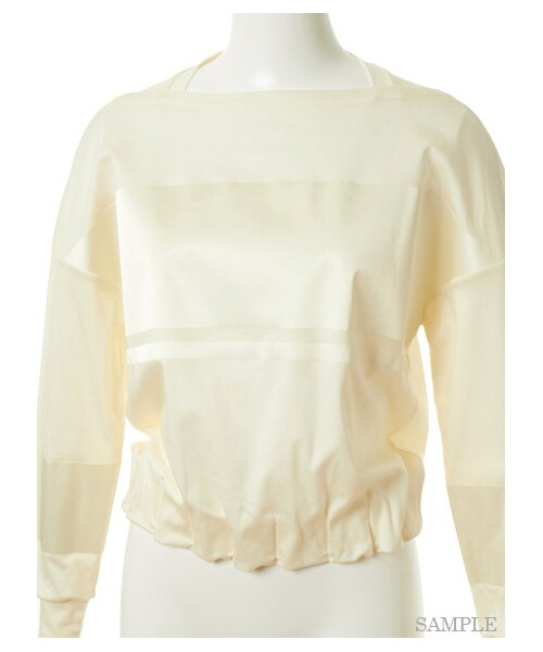 FURFUR(ファーファー)の「サテンはりつけプリントT(Tシャツ・レディース・WHT/NVY・F)」の11枚目の写真