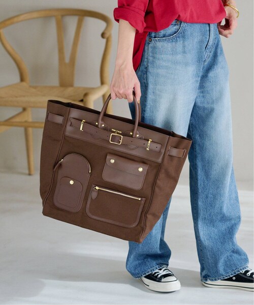バッグ YOUNG&OLSEN STEAMERS CANVAS POCKET TOTE FRAMeWORK（フレームワーク）の「≪予約≫STEAMERS CANVAS POCKET TOTE