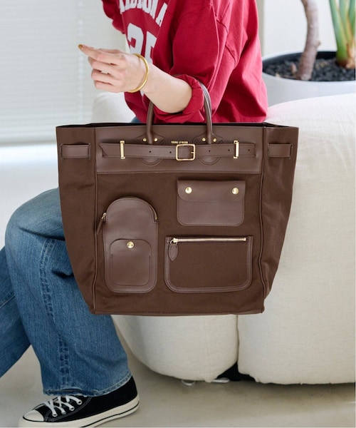 ヤングアンドオルセン　CANVAS POCKET TOTE FRAMeWORK YOUNG&OLSEN FRAMeWORK CANVAS POCKET TOTE