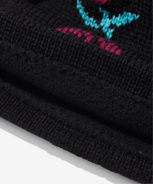 NOAH（ノア）の「Roses Beanie（帽子・ブラック/(001)/フリー/在庫あり）」の4枚目の写真