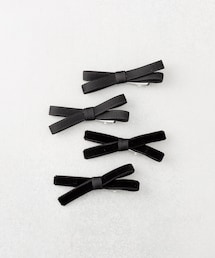 3coins | リボンクリップ4個セット(バレッタ/ヘアクリップ)