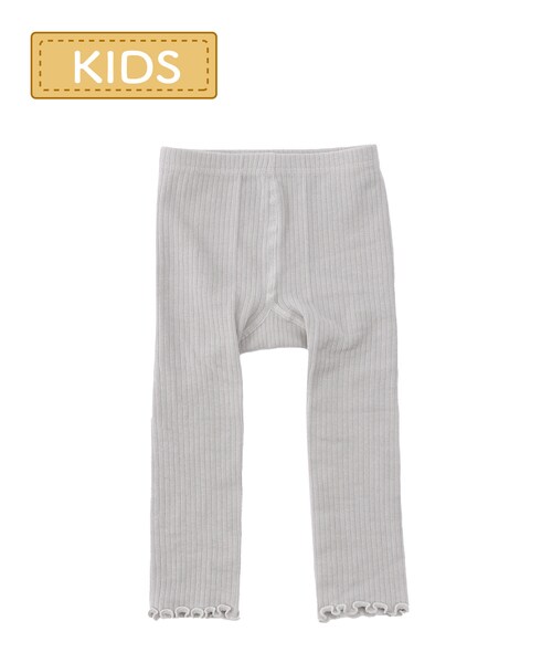 3coins(3coins)の「【KIDS】BABYメローレギンス:80~90cm(タイツ/ストッキング・キッズ・アイボリー/グレー・0)」の2枚目の写真