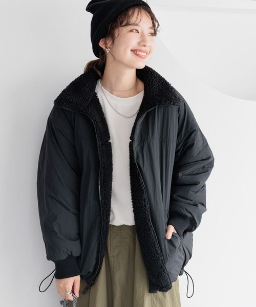 LEPSIM（レプシィム）の「リバーシブルボアナイロンBIGジャケット