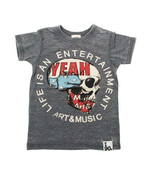 BREEZE（ブリーズ）の「【BREEZE】ドクログラフィックTシャツ（トップス・キッズ・チャコール/ピンク・80/90/95/100/110/120/130/140）」の3枚目の写真