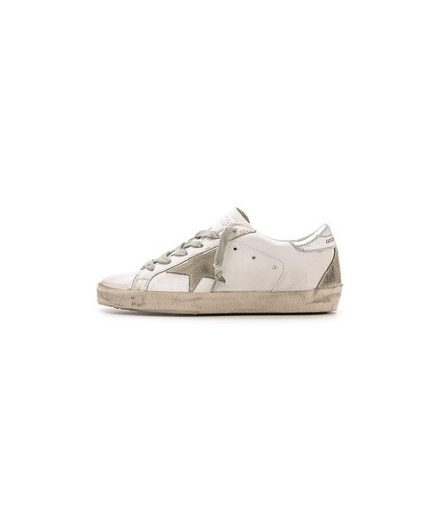 GOLDEN GOOSE（ゴールデングース）の「Golden Goose Superstar Low Top Sneakers（スニーカー・レディース・White/Silver・36/37/38/39/40/41）」の4枚目の写真