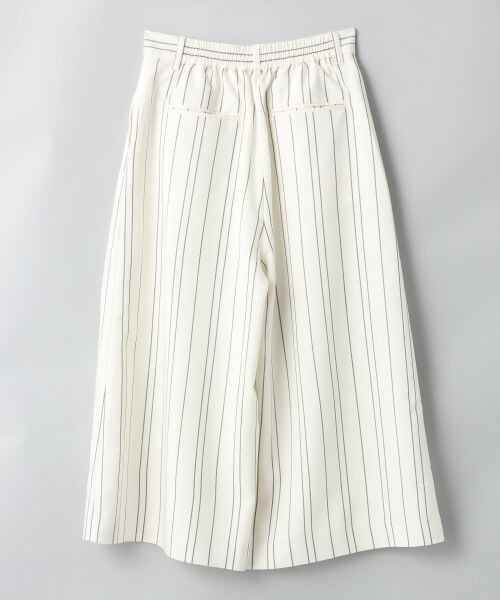 JEANASIS（ジーナシス）の「ムジガラワイドクロップドパンツ（パンツ・レディース・ホワイト/ホワイト(ストライプ)/ブラック・Ｆ）」の4枚目の写真