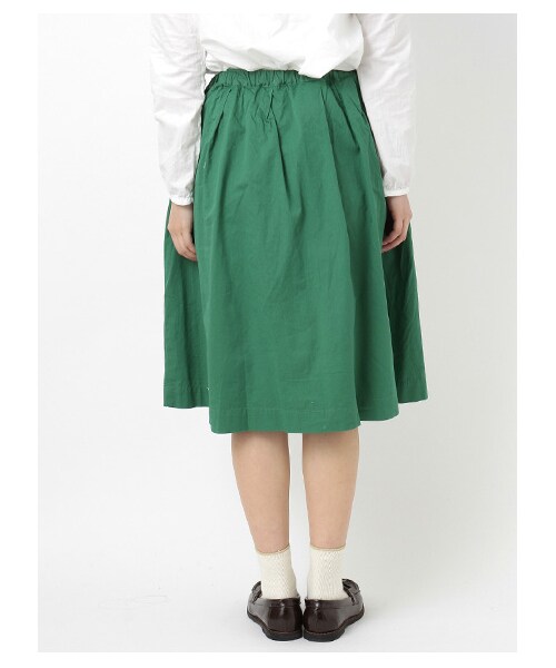 ehka sopo（エヘカソポ）の「ミディ丈ギャザースカート（スカート・レディース・オフホワイト/キャメル/グリーン/ブルー・M）」の7枚目の写真