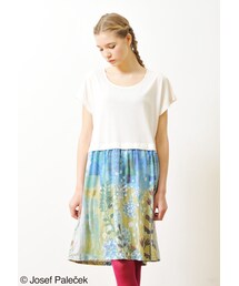 Design Tshirts Store graniph | 森 (ヨゼフ パレチェク レイヤード ショート スリーブ ワンピース)(ワンピース/ドレス)