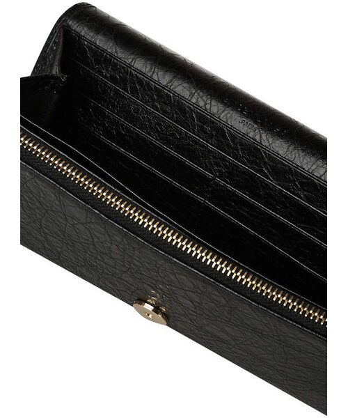 Balenciaga Studded textured-leather wallet