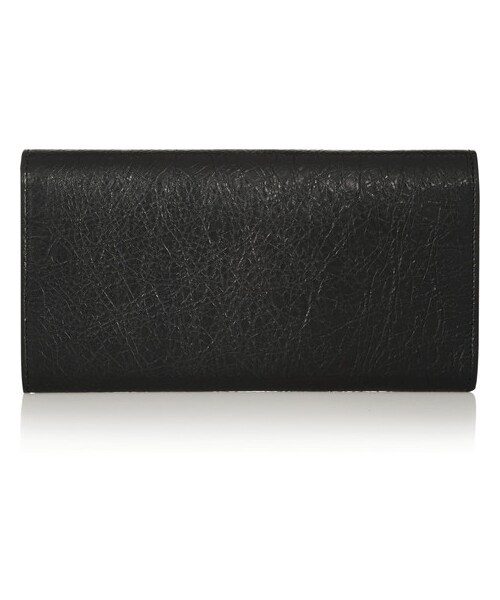 Balenciaga Studded textured-leather wallet