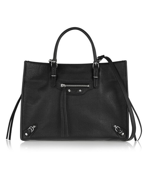 BALENCIAGA(バレンシアガ)の「Balenciaga Papier A6 textured-leather shoulder bag(ショルダーバッグ・レディース・Black)」の1枚目の写真
