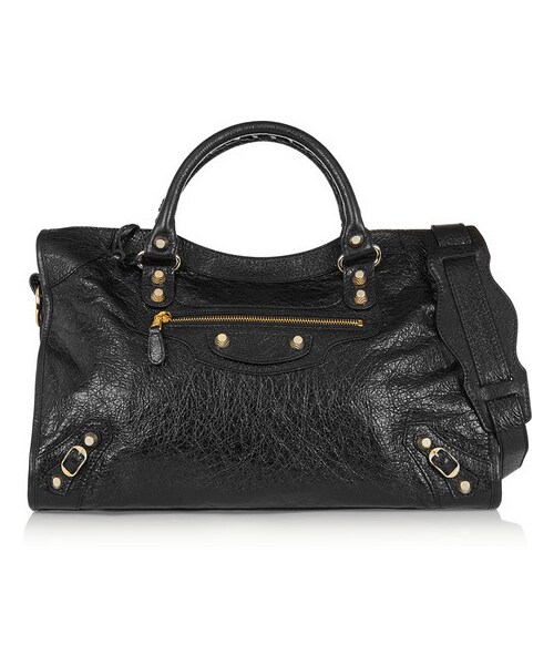BALENCIAGA(バレンシアガ)の「Balenciaga City textured-leather tote(トートバッグ・レディース・Black)」の1枚目の写真