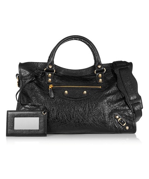 BALENCIAGA(バレンシアガ)の「Balenciaga City textured-leather tote(トートバッグ・レディース・Black)」の6枚目の写真