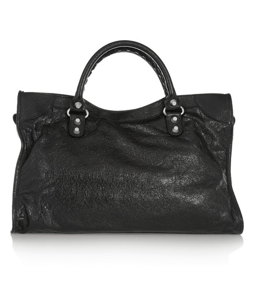 BALENCIAGA(バレンシアガ)の「Balenciaga City textured-leather tote(トートバッグ・レディース・Black)」の2枚目の写真