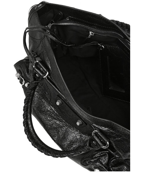 BALENCIAGA(バレンシアガ)の「Balenciaga City textured-leather tote(トートバッグ・レディース・Black)」の6枚目の写真