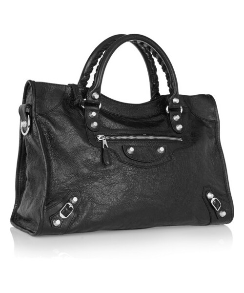 BALENCIAGA(バレンシアガ)の「Balenciaga City textured-leather tote(トートバッグ・レディース・Black)」の5枚目の写真