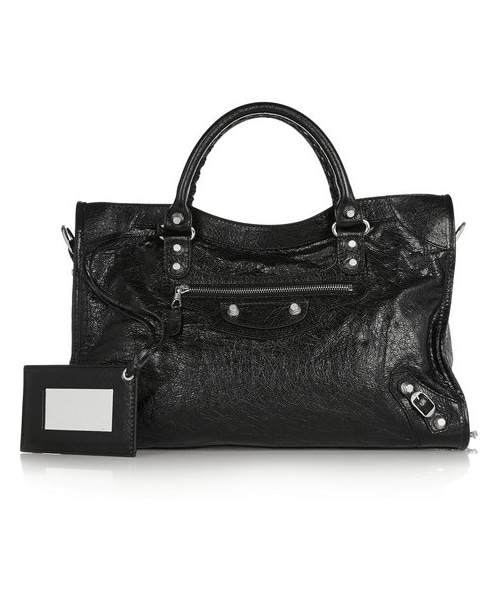 BALENCIAGA(バレンシアガ)の「Balenciaga City textured-leather tote(トートバッグ・レディース・Black)」の7枚目の写真