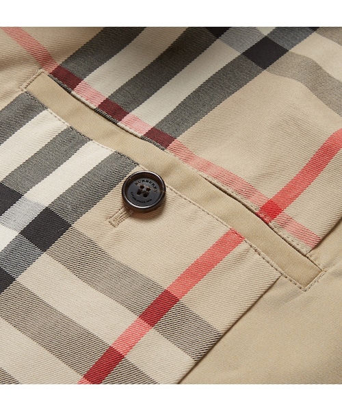 BURBERRY(バーバリー)の「Burberry London Mid-Length Cotton-Gabardine Trench Coat(ジャケット/アウター・メンズ・Neutrals・IT 46 (UK/US 36)/IT 52 (UK/US 42)/IT 54 (UK/US 44)/IT 56 (UK/US 46)/IT 50 (UK/US 40))」の4枚目の写真