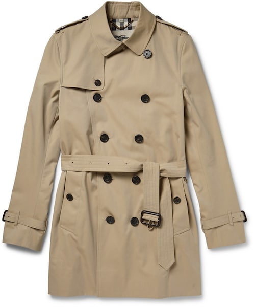 BURBERRY(バーバリー)の「Burberry London Mid-Length Cotton-Gabardine Trench Coat(ジャケット/アウター・メンズ・Neutrals・IT 46 (UK/US 36)/IT 52 (UK/US 42)/IT 54 (UK/US 44)/IT 56 (UK/US 46)/IT 50 (UK/US 40))」の1枚目の写真