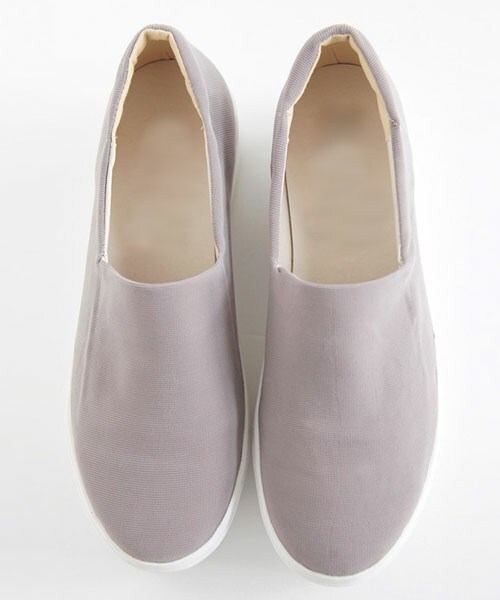 DHOLIC(ディーホリック)の「プレーン厚底スリッポン(スニーカー・レディース・グレー/ブラック/ベージュ/マスタード/レッド・230/235/240/245/250)」の1枚目の写真