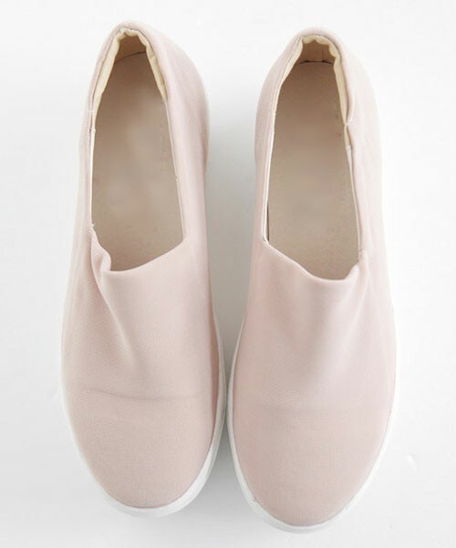 DHOLIC(ディーホリック)の「プレーン厚底スリッポン(スニーカー・レディース・グレー/ブラック/ベージュ/マスタード/レッド・230/235/240/245/250)」の3枚目の写真