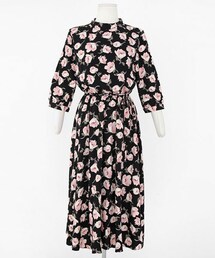 DHOLIC | 花柄ブラウジングロングワンピース(ワンピース)