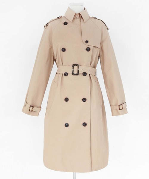 DHOLIC(ディーホリック)の「ライナー付きロングトレンチコート(トレンチコート・レディース・ベージュ/グリーン/ブラック・FREE)」の1枚目の写真