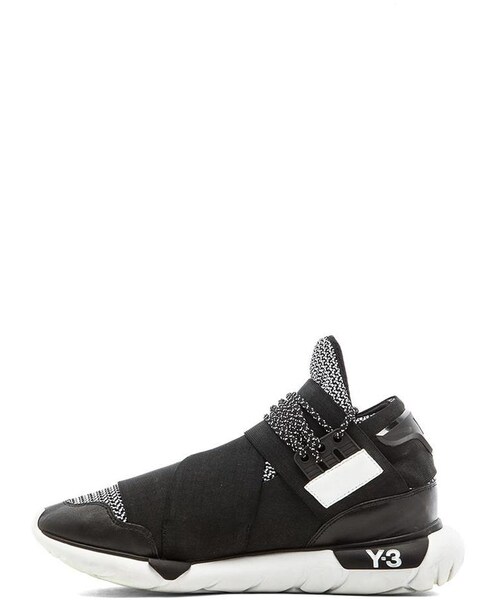 Yohji Yamamoto（ヨウジヤマモト）の「Y-3 Yohji Yamamoto Qasa High（スニーカー・メンズ・BlkY-3 FTWWht FTWWht_MZ93・UK 8.5 / US 9/UK 9.5 / US 10/UK 10.5 / US 11/UK 7.5 / US8）」の6枚目の写真