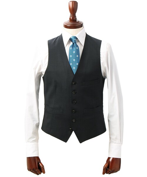 2ピーススーツ ネクタイ付き スーツ／スリーピース／フォーマル兼用／2つボタン