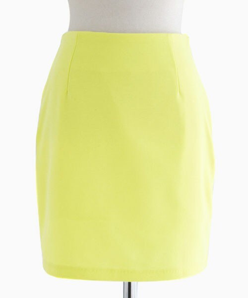 DHOLIC（ディーホリック）の「7colorタイトミニスカート（スカート・レディース・アイボリー/グレー/ネイビー/ピンク/ブラック/レッド/レモン・S/M）」の5枚目の写真