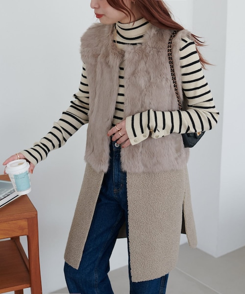 ファーロングベスト　ディスコート DISCOAT（ディスコート）の「【WEB・一部店舗限定】ファーロング