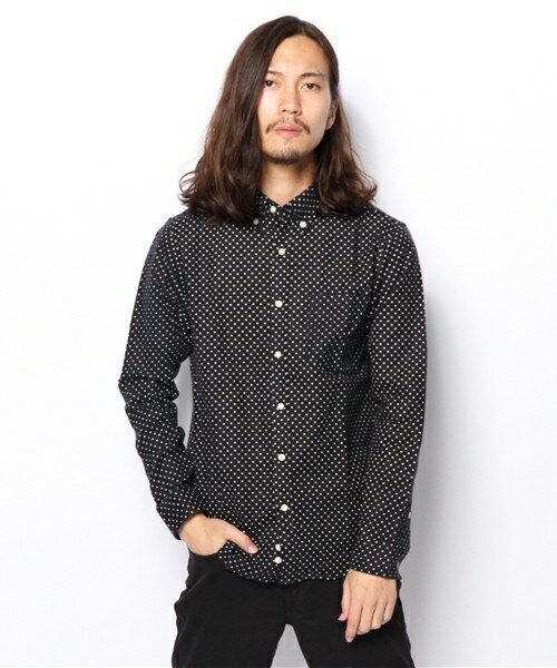 RATTLE TRAP（ラトルトラップ）の「【スマート12月号 山本裕典さん着用】 ネルドットボタンダウンシャツ（シャツ/ブラウス・メンズ・オフホワイト/ダークグリーン/ブルー/ネイビー/ボルドー・SMALL/MEDIUM/LARGE/LL）」の4枚目の写真