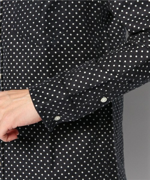 RATTLE TRAP（ラトルトラップ）の「【スマート12月号 山本裕典さん着用】 ネルドットボタンダウンシャツ（シャツ/ブラウス・メンズ・オフホワイト/ダークグリーン/ブルー/ネイビー/ボルドー・SMALL/MEDIUM/LARGE/LL）」の11枚目の写真