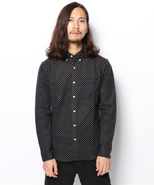RATTLE TRAP（ラトルトラップ）の「【スマート12月号 山本裕典さん着用】 ネルドットボタンダウンシャツ（シャツ/ブラウス・メンズ・オフホワイト/ダークグリーン/ブルー/ネイビー/ボルドー・SMALL/MEDIUM/LARGE/LL）」の6枚目の写真