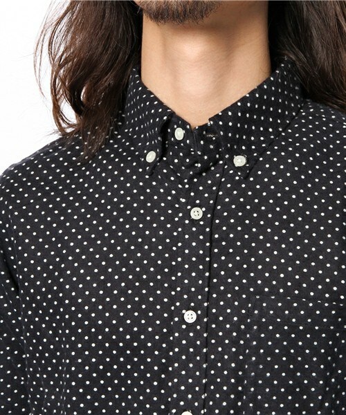 RATTLE TRAP（ラトルトラップ）の「【スマート12月号 山本裕典さん着用】 ネルドットボタンダウンシャツ（シャツ/ブラウス・メンズ・オフホワイト/ダークグリーン/ブルー/ネイビー/ボルドー・SMALL/MEDIUM/LARGE/LL）」の9枚目の写真