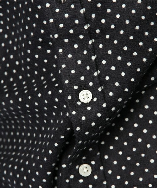 RATTLE TRAP（ラトルトラップ）の「【スマート12月号 山本裕典さん着用】 ネルドットボタンダウンシャツ（シャツ/ブラウス・メンズ・オフホワイト/ダークグリーン/ブルー/ネイビー/ボルドー・SMALL/MEDIUM/LARGE/LL）」の12枚目の写真