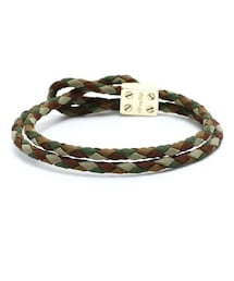 MEN'S BIGI | レザーブレスレット/トリコロールカラー(ブレスレット)