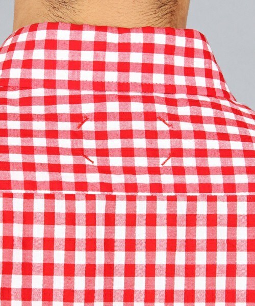 UNION STATION（ユニオンステーション）の「UNION STATION　Collective SHIRT/クレイジーギンガムチェックシャツ（シャツ/ブラウス・メンズ・ブラック/ブルー/レッド・MEDIUM/LARGE）」の10枚目の写真
