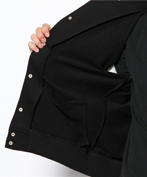 UNION STATION(ユニオンステーション)の「ジャージースタジアムブルゾン(スタジャン・メンズ・ブラック/グリーン/ネイビー/ワイン・MEDIUM/LARGE/LL)」の11枚目の写真